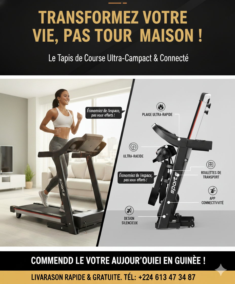 Tapis de course multifonction avec massage – pour une forme à domicile